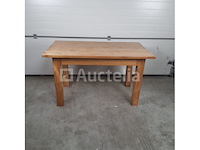 Vintage houten tafel (nr 259) - afbeelding 3 van  4