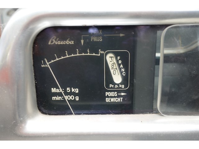 Vintage inox weegschaal bizerba - afbeelding 3 van  7