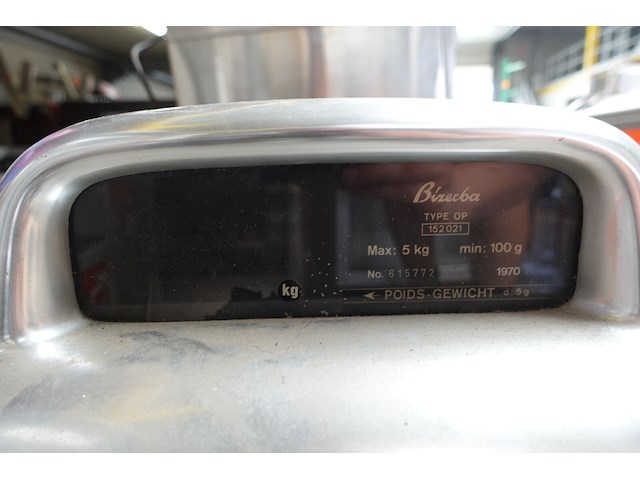 Vintage inox weegschaal bizerba - afbeelding 7 van  7