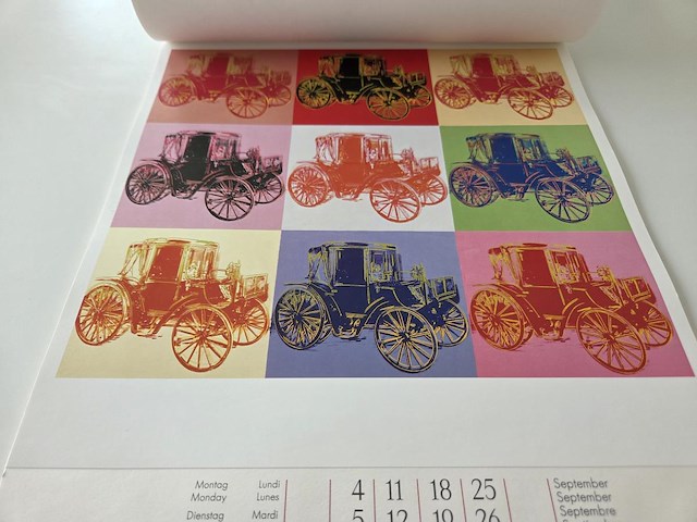 Vintage kalender - andy warhol vs daimler- benz 1989 - afbeelding 15 van  34