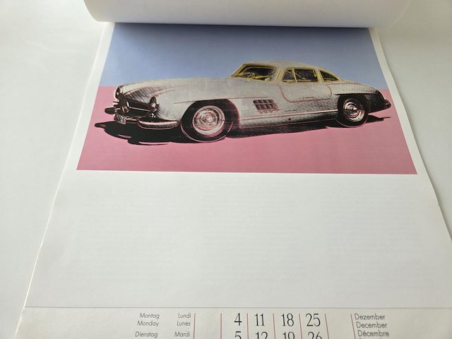 Vintage kalender - andy warhol vs daimler- benz 1989 - afbeelding 21 van  34