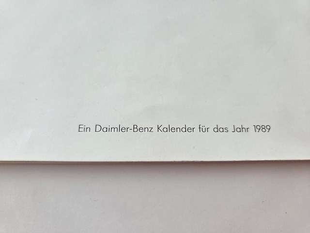 Vintage kalender - andy warhol vs daimler- benz 1989 - afbeelding 23 van  34