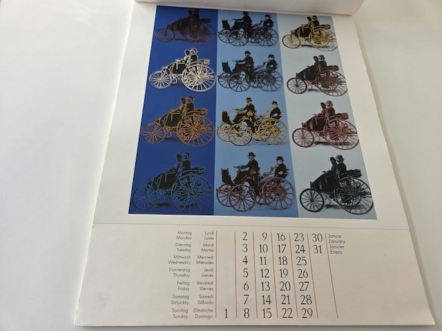 Vintage kalender - andy warhol vs daimler- benz 1989 - afbeelding 29 van  34