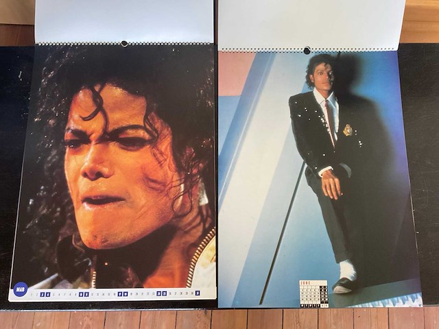 Vintage kalenders ‘michael jackson’ - afbeelding 3 van  3
