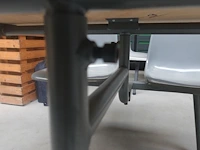 Vintage kantineset /gecombineerde tafel - afbeelding 4 van  4