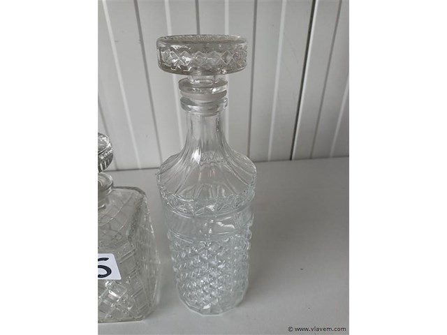 Vintage karaffen. 3 stuks - afbeelding 4 van  4