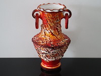 Vintage keramische "fat lava" vaas uit de jaren 60