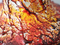 Vintage keramische "fat lava" vaas uit de jaren 60 - afbeelding 6 van  7