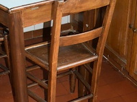 Vintage keukentafeltje en 3 bijhorende stoelen - afbeelding 2 van  4