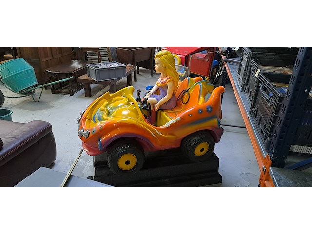 Vintage kiddy-ride op basis van een vw buggy - afbeelding 3 van  3