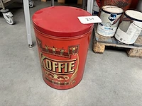 Vintage koffie-blik