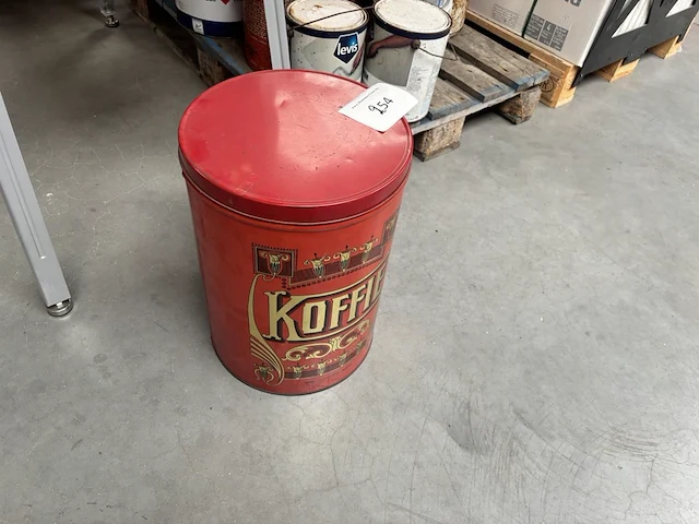 Vintage koffie-blik - afbeelding 2 van  2