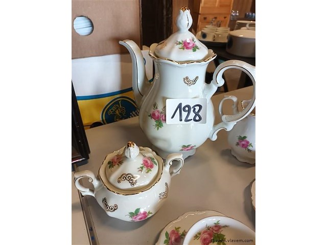 Vintage koffieservies bavaria. 15 stuks - afbeelding 3 van  5