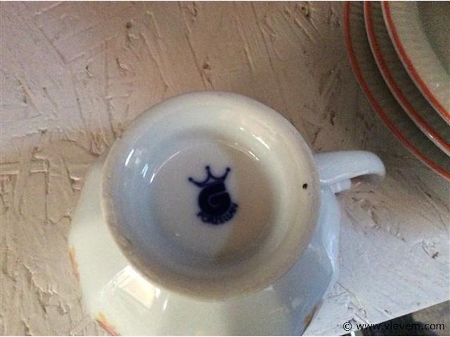 Vintage koffietassen - afbeelding 2 van  2