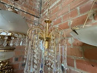 Vintage kristallen hanglamp - afbeelding 1 van  1