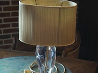 Vintage kristallen tafellamp - afbeelding 1 van  3