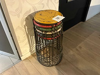 Vintage kruk (6x) - afbeelding 2 van  3