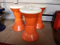 Vintage kunststof krukje (x3)