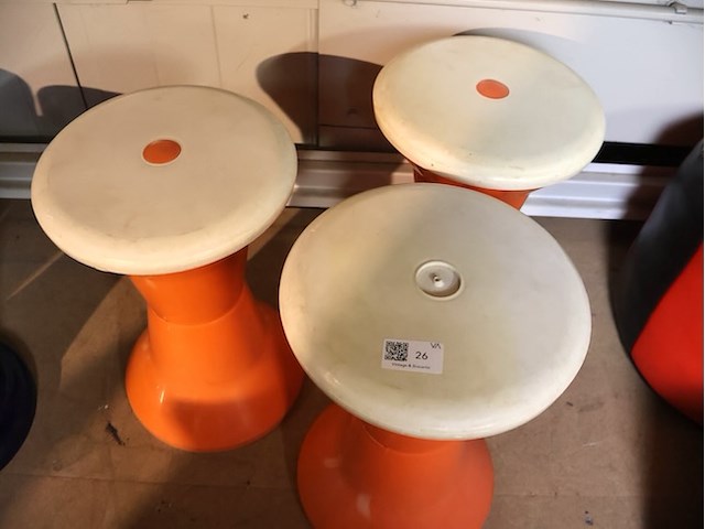 Vintage kunststof krukje (x3) - afbeelding 4 van  4