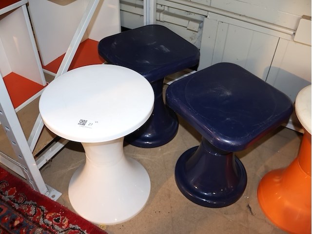 Vintage kunststof krukje (x3) - afbeelding 2 van  3