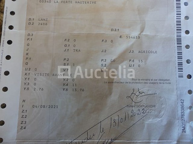 Vintage lantz bulldog tractor d2416 (vin: 554633) - afbeelding 6 van  22