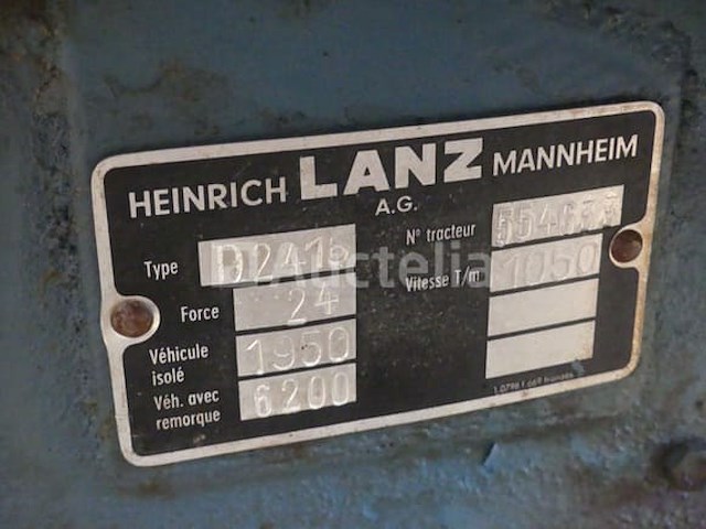 Vintage lantz bulldog tractor d2416 (vin: 554633) - afbeelding 16 van  22