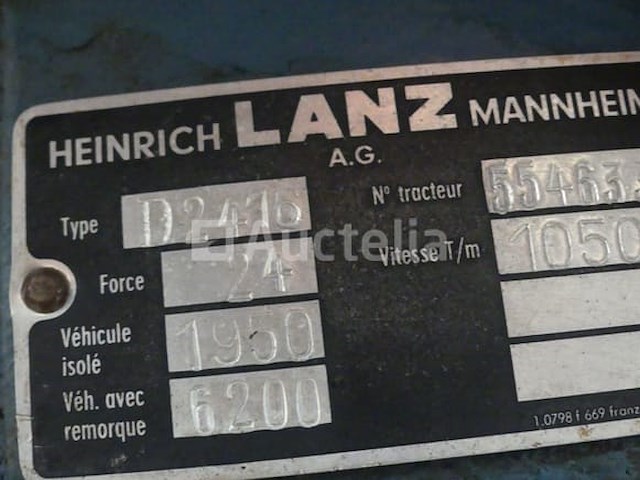 Vintage lantz bulldog tractor d2416 (vin: 554633) - afbeelding 22 van  22