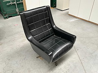 Vintage lederen draaizetel
