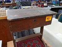Vintage lessenaar + salontafel - afbeelding 2 van  4