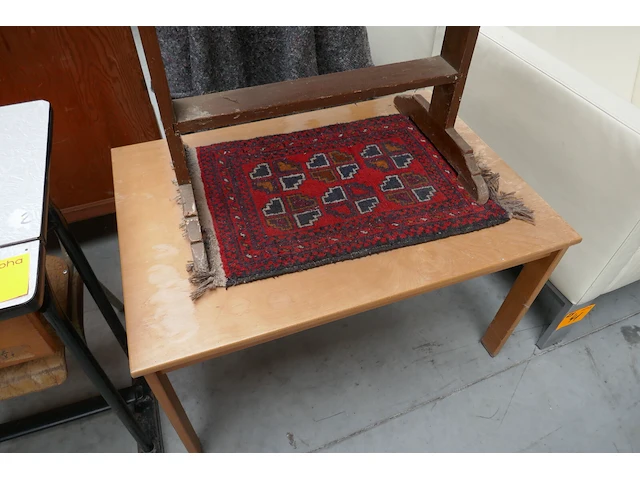 Vintage lessenaar + salontafel - afbeelding 3 van  4
