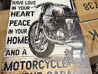 Vintage metalen bord -replica 20x30cm - afbeelding 1 van  1