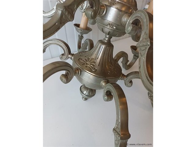 Vintage metalen luster - afbeelding 3 van  5
