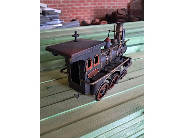 Vintage metalen trein - afbeelding 3 van  4
