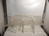 Vintage metalen tuinstoel (x4) - afbeelding 2 van  5