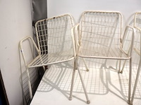 Vintage metalen tuinstoel (x4) - afbeelding 4 van  5