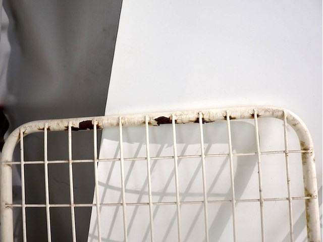 Vintage metalen tuinstoel (x4) - afbeelding 5 van  5