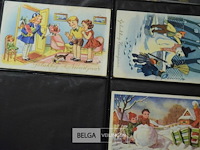 Vintage nieuwjaarskaarten ca 1950-1960 en sigarenbandjes - afbeelding 4 van  5