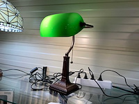 Vintage notaris bureaulamp - afbeelding 1 van  4