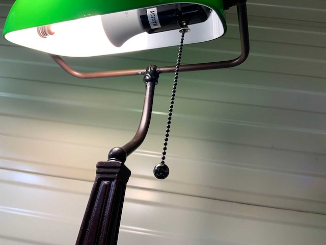 Vintage notaris bureaulamp - afbeelding 4 van  4