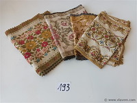 Vintage onderleggers in stof. 4 stuks - afbeelding 1 van  5