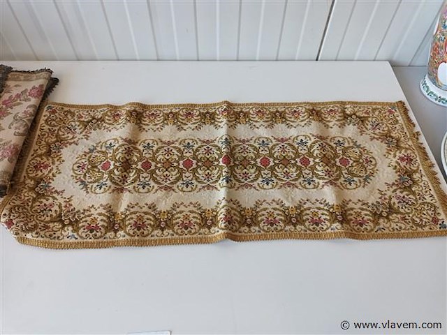 Vintage onderleggers in stof. 4 stuks - afbeelding 2 van  5