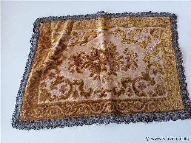 Vintage onderleggers in stof. 4 stuks - afbeelding 3 van  5