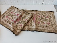 Vintage onderleggers in stof. 4 stuks - afbeelding 4 van  5