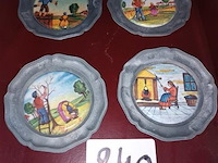 Vintage onderzetters ambacht. 4 stuks - afbeelding 1 van  4