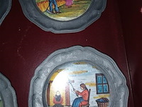 Vintage onderzetters ambacht. 4 stuks - afbeelding 2 van  4