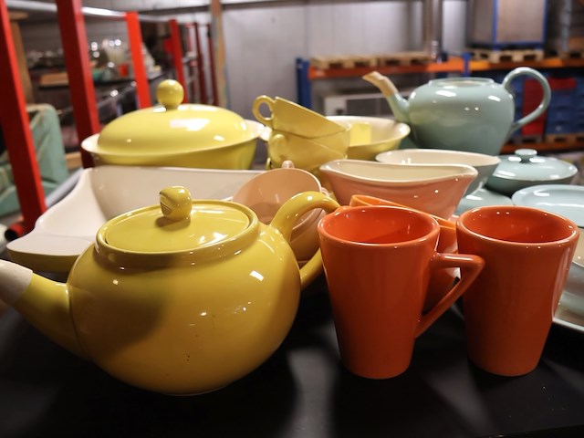 Vintage pastelservies - afbeelding 3 van  6