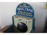 Vintage penny arcade massagestoel - afbeelding 2 van  7