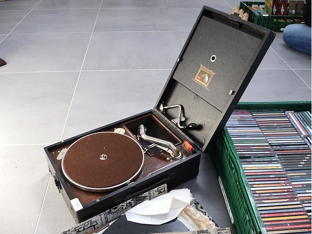 Vintage platenspeler his master's voice - afbeelding 2 van  7