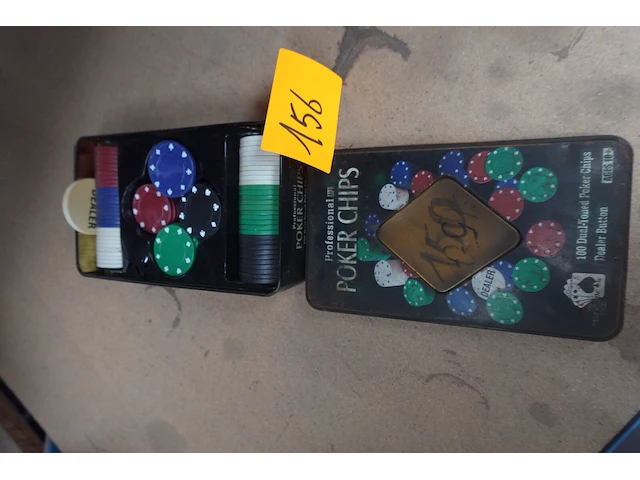 Vintage poker chips - afbeelding 1 van  3
