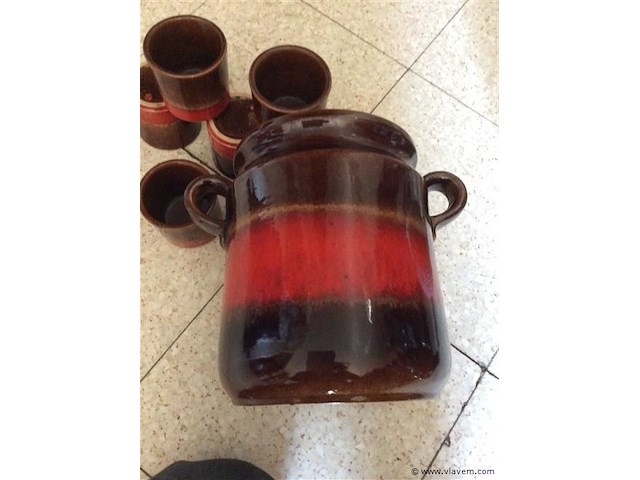 Vintage pot + - afbeelding 2 van  2